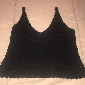 Black crop top